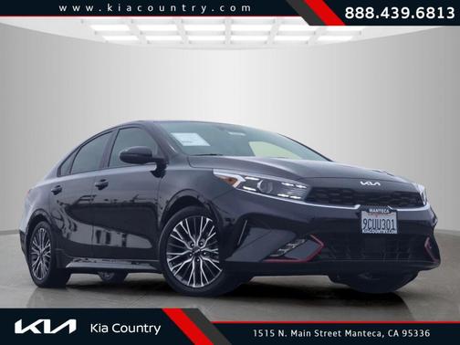 Aurora Black 2023 Kia Forte GT-Line