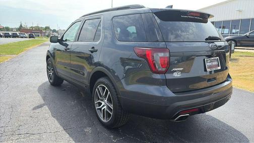 Blue 2017 Ford Explorer sport