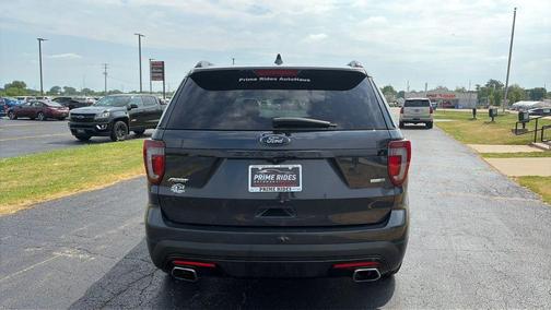 Blue 2017 Ford Explorer sport