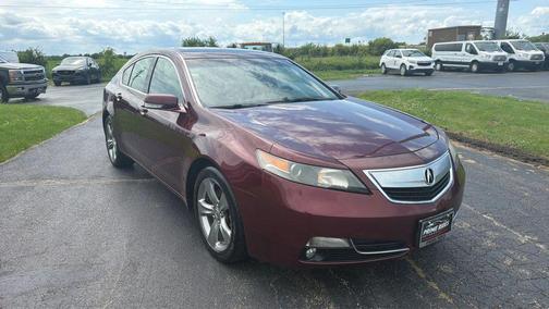 Burgundy 2012 Acura TL Technology
