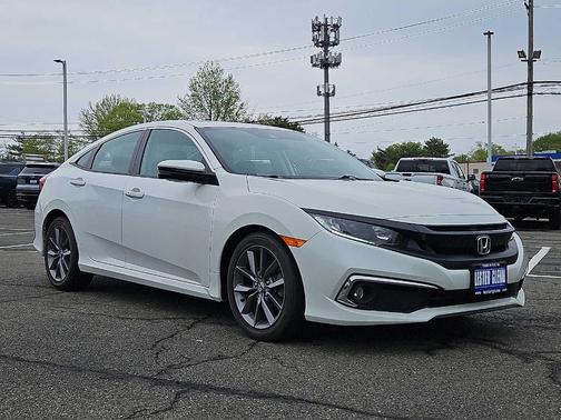 Platinum White Pearl 2021 Honda Civic EX
