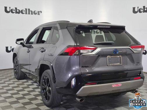 Silver Sky Metallic/Midnight Black Metallic 2023 Toyota RAV4 Hybrid SE