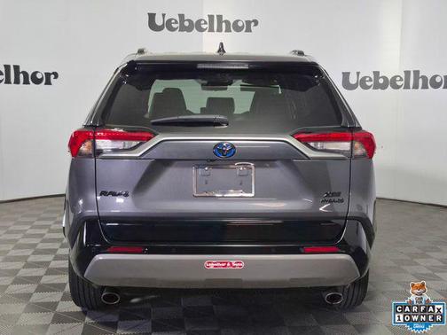 Silver Sky Metallic/Midnight Black Metallic 2023 Toyota RAV4 Hybrid SE