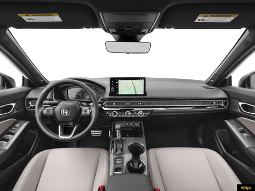 Platinum White Pearl 2026 Honda Civic Hybrid Sport Touring