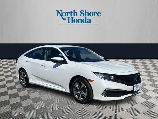 Platinum White Pearl 2019 Honda Civic LX