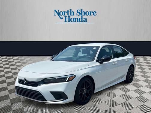Platinum White Pearl 2023 Honda Civic Sport
