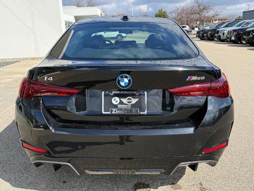 Black Sapphire Metallic 2025 BMW i4 Gran Coupe M50