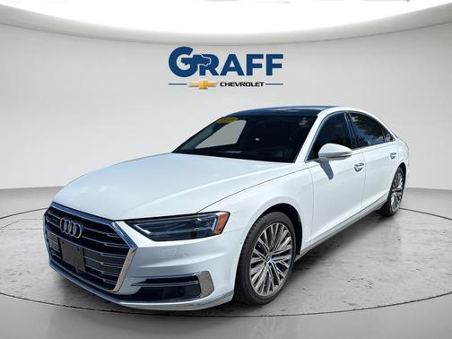 Glacier White 2019 Audi A8 55