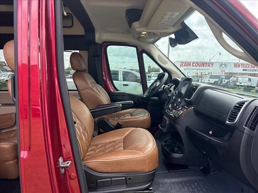 Deep Cherry Red Crystal Pearlcoat 2023 RAM ProMaster 3500 Window Van High Roof