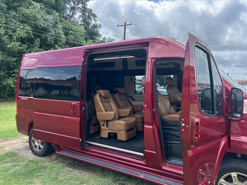 Deep Cherry Red Crystal Pearlcoat 2023 RAM ProMaster 3500 Window Van High Roof
