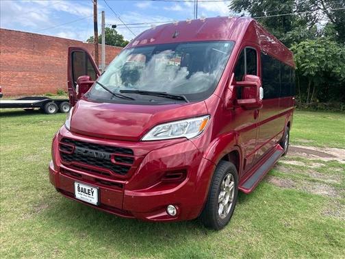 Deep Cherry Red Crystal Pearlcoat 2023 RAM ProMaster 3500 Window Van High Roof