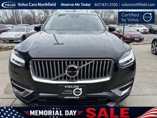 Onyx Black Metallic 2023 Volvo XC90 Recharge Plug-In Hybrid T8 Plus 6 Passenger
