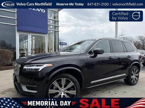 Onyx Black Metallic 2023 Volvo XC90 Recharge Plug-In Hybrid T8 Plus 6 Passenger