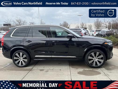 Onyx Black Metallic 2023 Volvo XC90 Recharge Plug-In Hybrid T8 Plus 6 Passenger