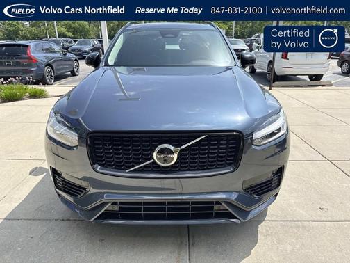 Denim Blue Metallic 2023 Volvo XC90 Recharge Plug-In Hybrid T8 Plus Dark Theme 7 Passenger