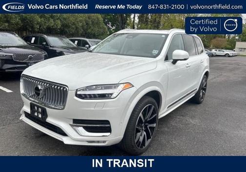 Crystal White 2024 Volvo XC90 B6 Plus Bright Theme 6-Seater