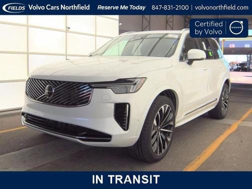 Crystal White Metallic 2025 Volvo XC90 B6 Plus 7-Seater