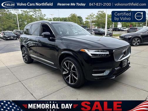 Onyx Black Metallic 2024 Volvo XC90 B6 Plus Bright Theme 7-Seater
