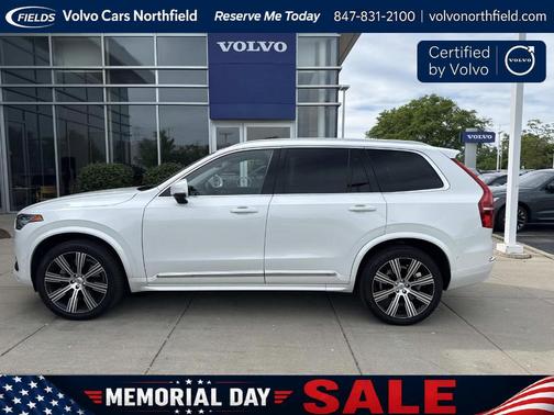 Crystal White Metallic 2023 Volvo XC90 B6 Ultimate 6-Seater