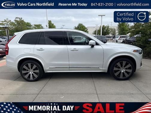 Crystal White Metallic 2023 Volvo XC90 B6 Ultimate 6-Seater