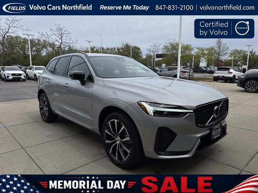 Silver 2023 Volvo XC60 B5 Plus Dark Theme
