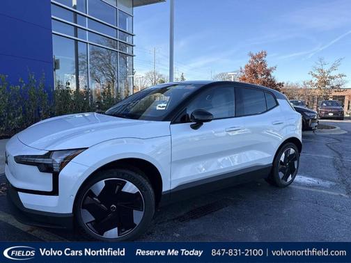Crystal White 2025 Volvo EX30 Twin Motor Ultra