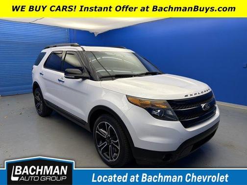 White Platinum Tri-Coat Metallic 2013 Ford Explorer Sport