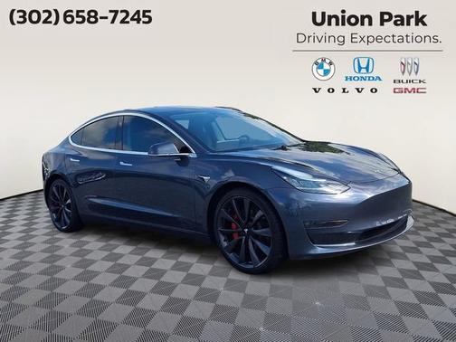 Gray 2020 Tesla Model 3 Performance