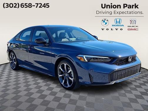 Blue 2026 Honda Civic Hybrid Sport Touring