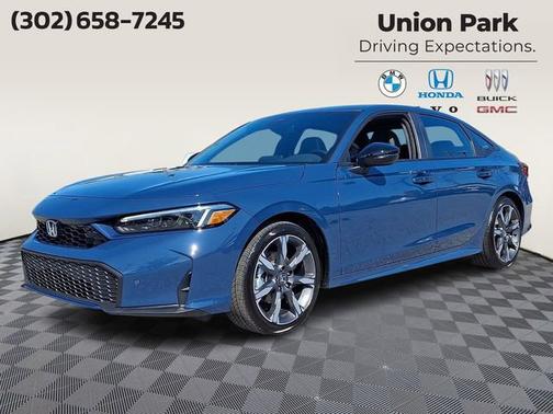 Blue 2026 Honda Civic Hybrid Sport Touring
