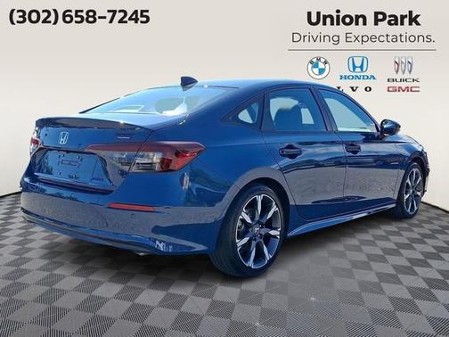 Blue 2026 Honda Civic Hybrid Sport Touring