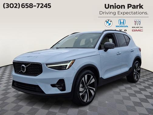 Cloud Blue 2024 Volvo XC40 Plus Dark Theme