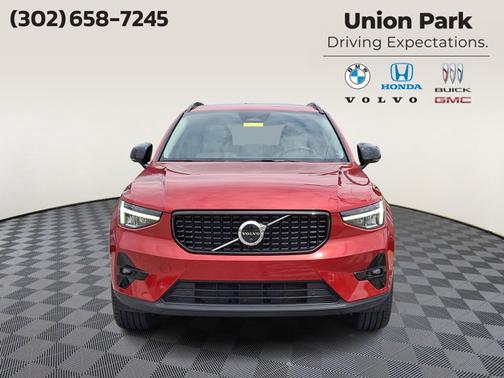 Fusion Red Metallic 2023 Volvo XC40 Plus Dark Theme