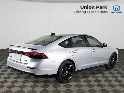 Solar Silver Metallic 2026 Honda Accord Hybrid Sport-L
