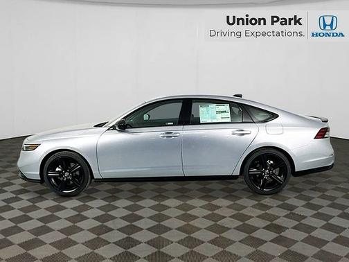 Solar Silver Metallic 2026 Honda Accord Hybrid Sport-L