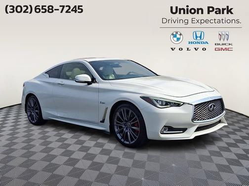Majestic White 2017 INFINITI Q60 3.0t Red Sport 400