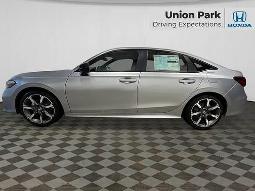 Solar Silver Metallic 2026 Honda Civic Hybrid Sport Touring