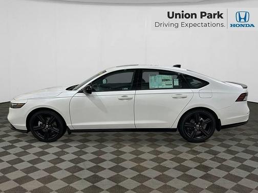 Platinum White Pearl 2026 Honda Accord Hybrid Sport-L
