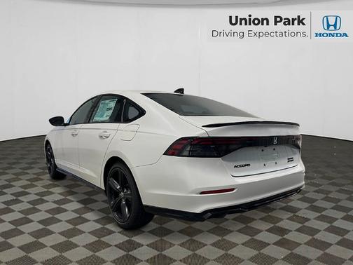 Platinum White Pearl 2026 Honda Accord Hybrid Sport-L