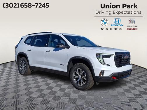 Glacier White Tricoat 2026 GMC Acadia AWD AT4