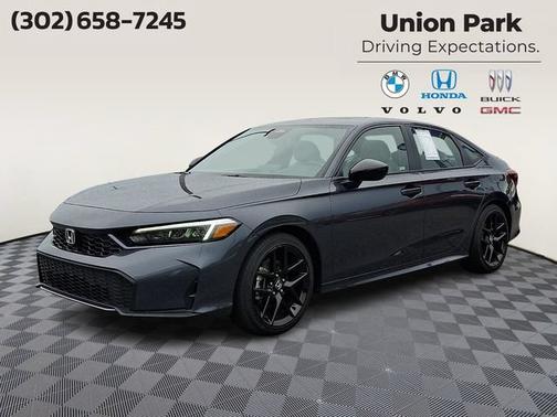 Gray 2026 Honda Civic Hybrid Sport
