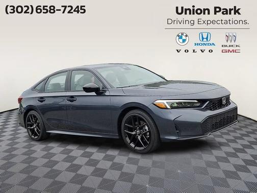 Gray 2026 Honda Civic Hybrid Sport