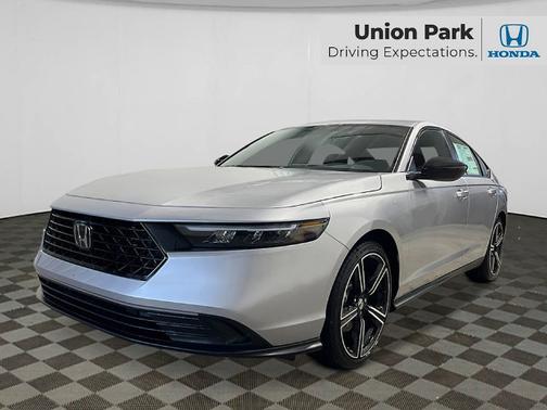 Solar Silver Metallic 2026 Honda Accord Hybrid Sport