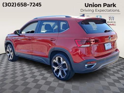 Red 2022 Volkswagen Taos SEL