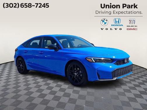 Blue 2026 Honda Civic Hybrid Sport