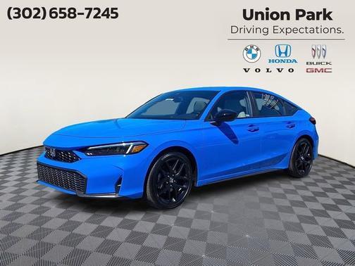 Blue 2026 Honda Civic Hybrid Sport