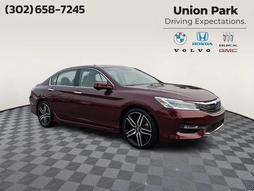 Red 2017 Honda Accord Touring