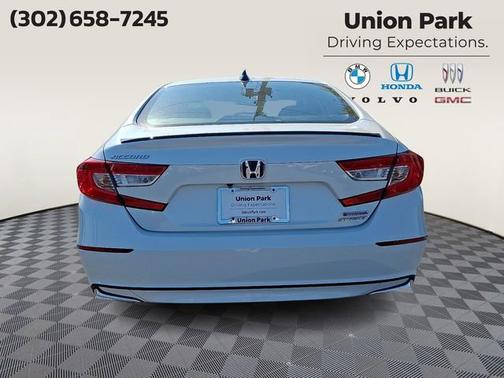 White 2022 Honda Accord Hybrid Sport