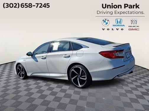 White 2022 Honda Accord Hybrid Sport
