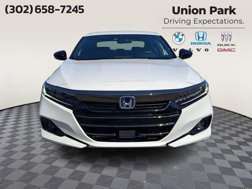 White 2022 Honda Accord Hybrid Sport